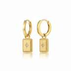 Miyabi Star Hoops Plated in 18K Gold