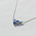 Seoul Ocean Drift Cluster Necklace in Sterling Silver
