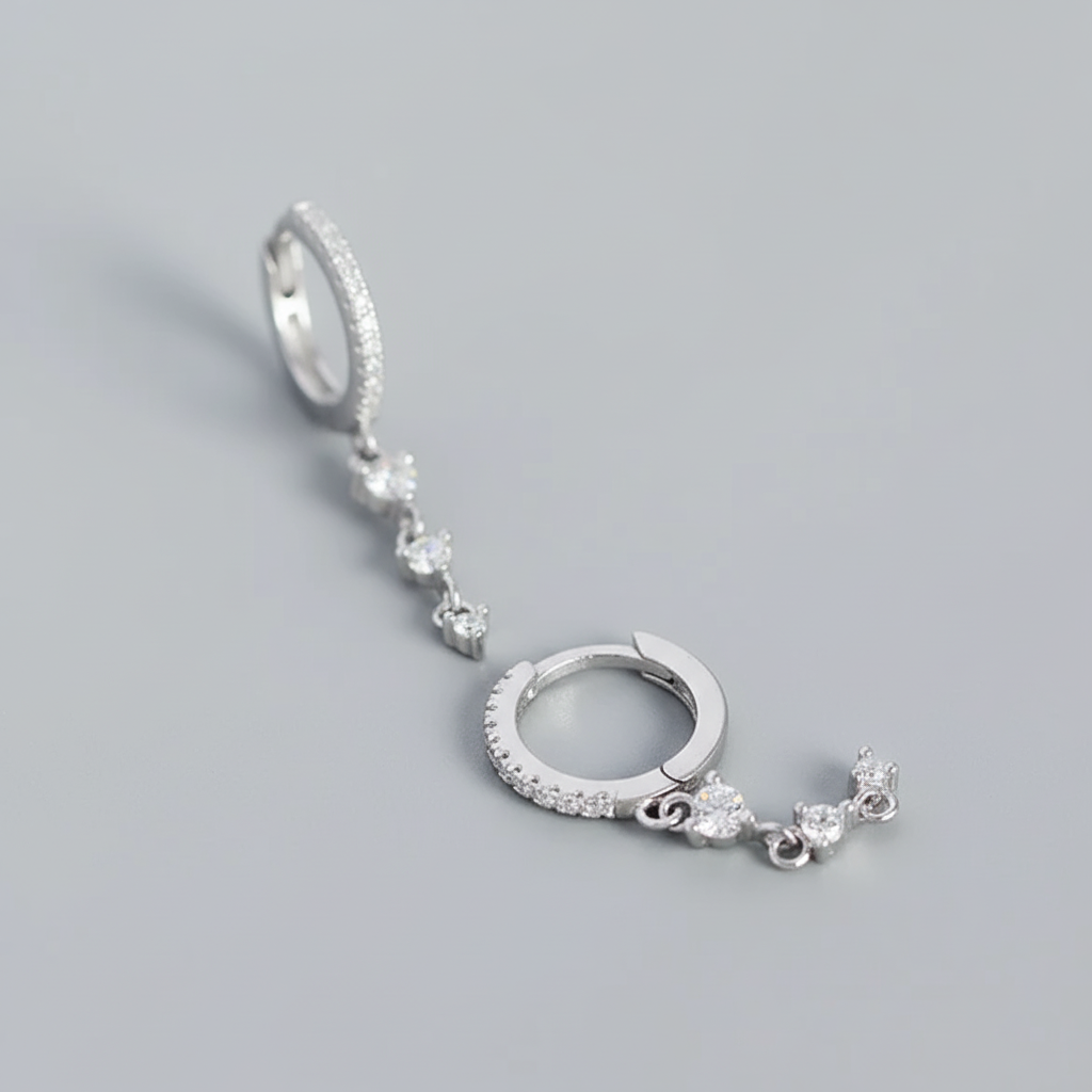 Lunar Shine Earrings in Sterling Silver
