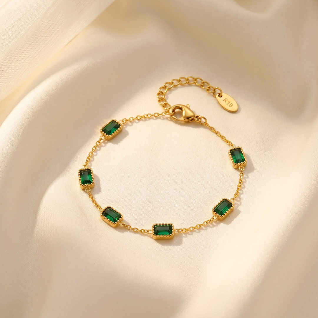 Emerald Tide Bracelet