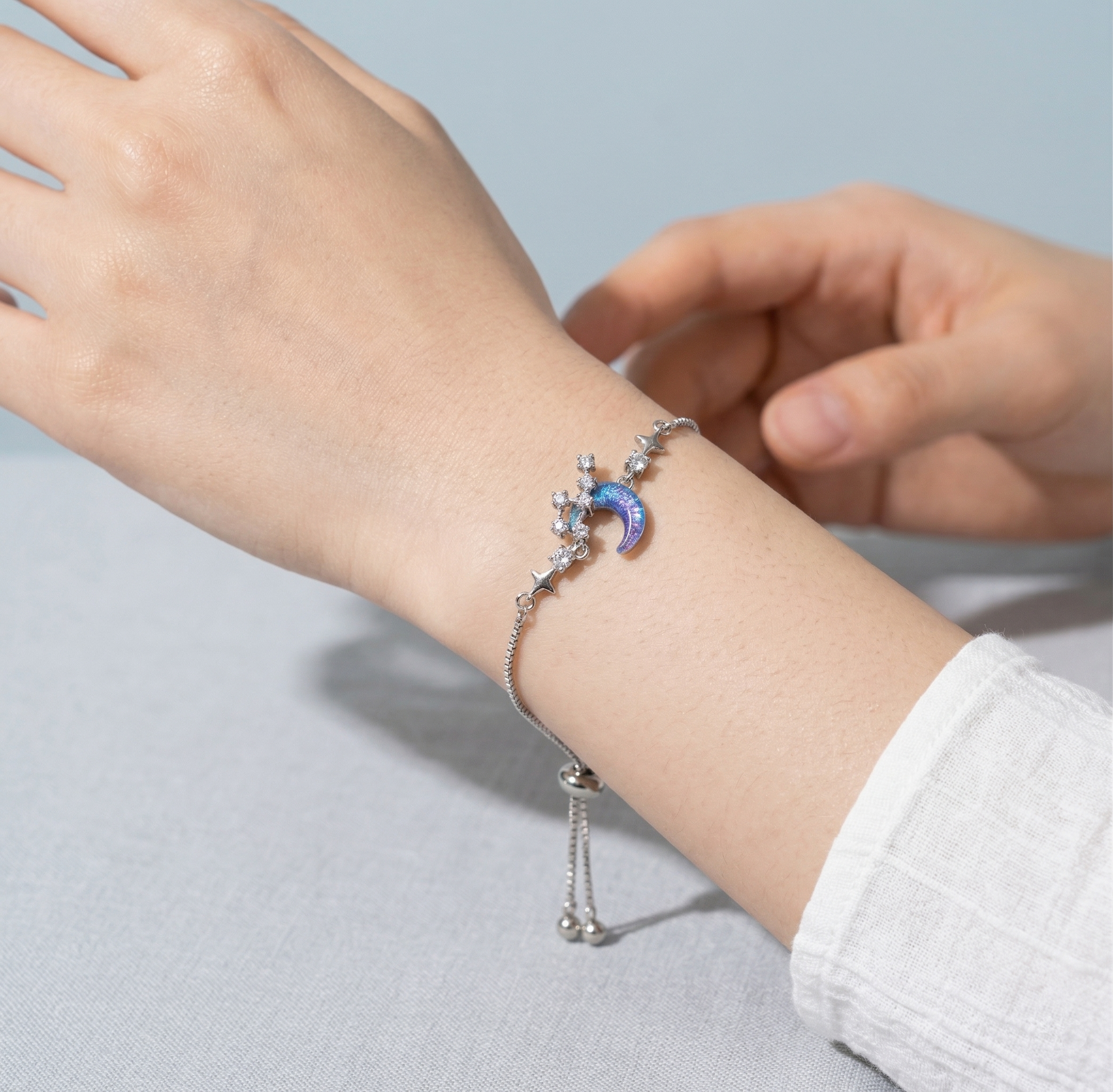 Opaline Crescent Bracelet