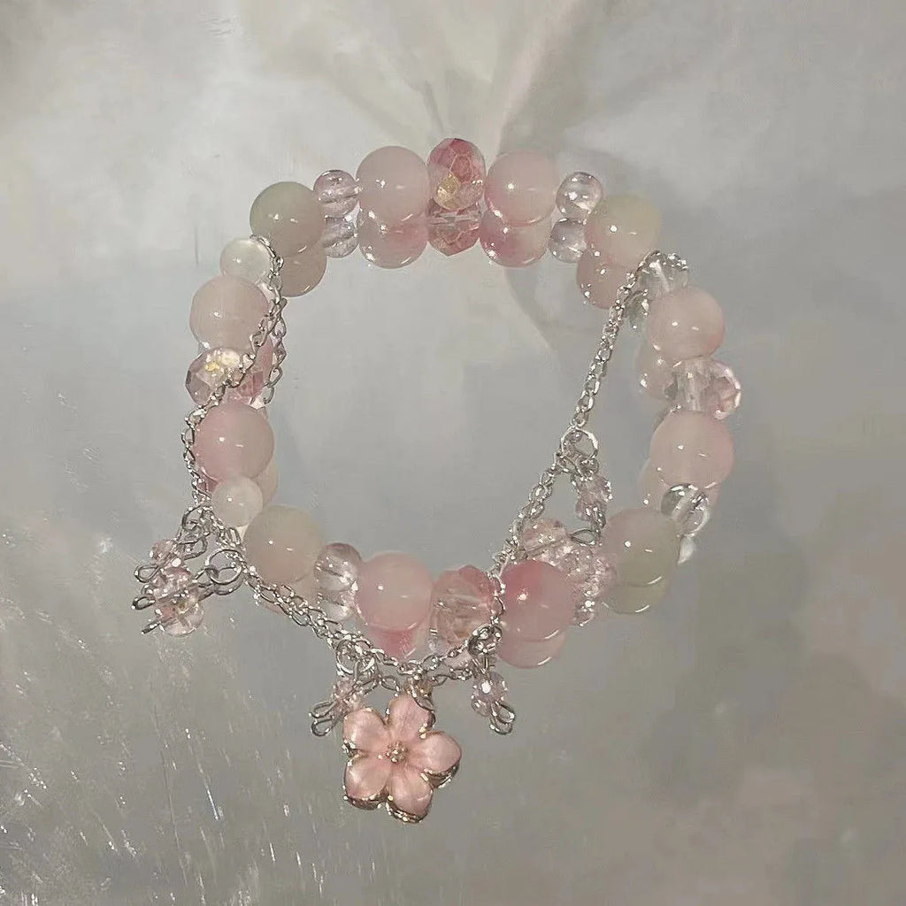 Ethereal Floral Charm Bracelet