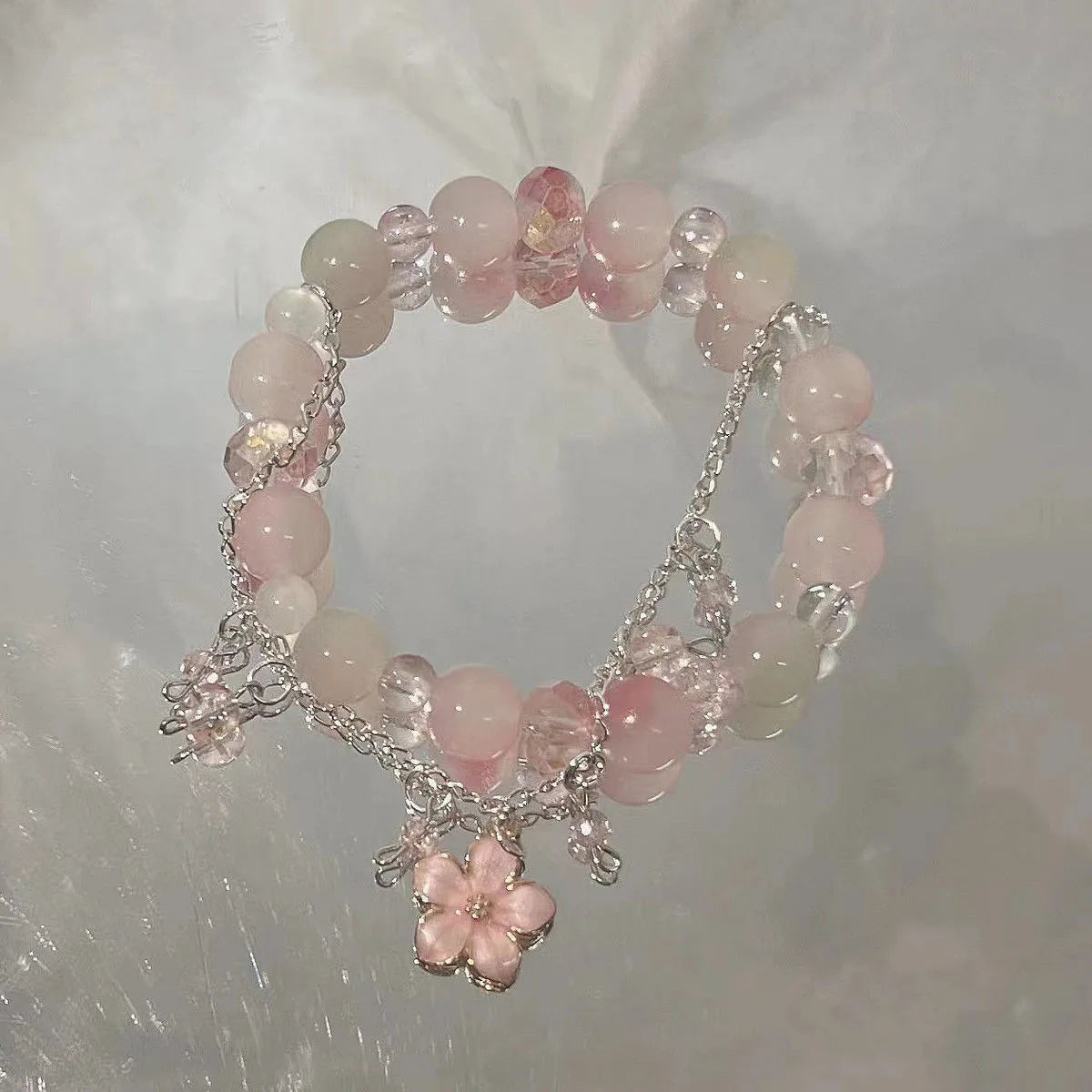 Ethereal Floral Charm Bracelet