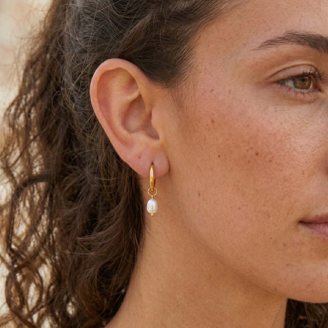 Drifting Pearl Earrings