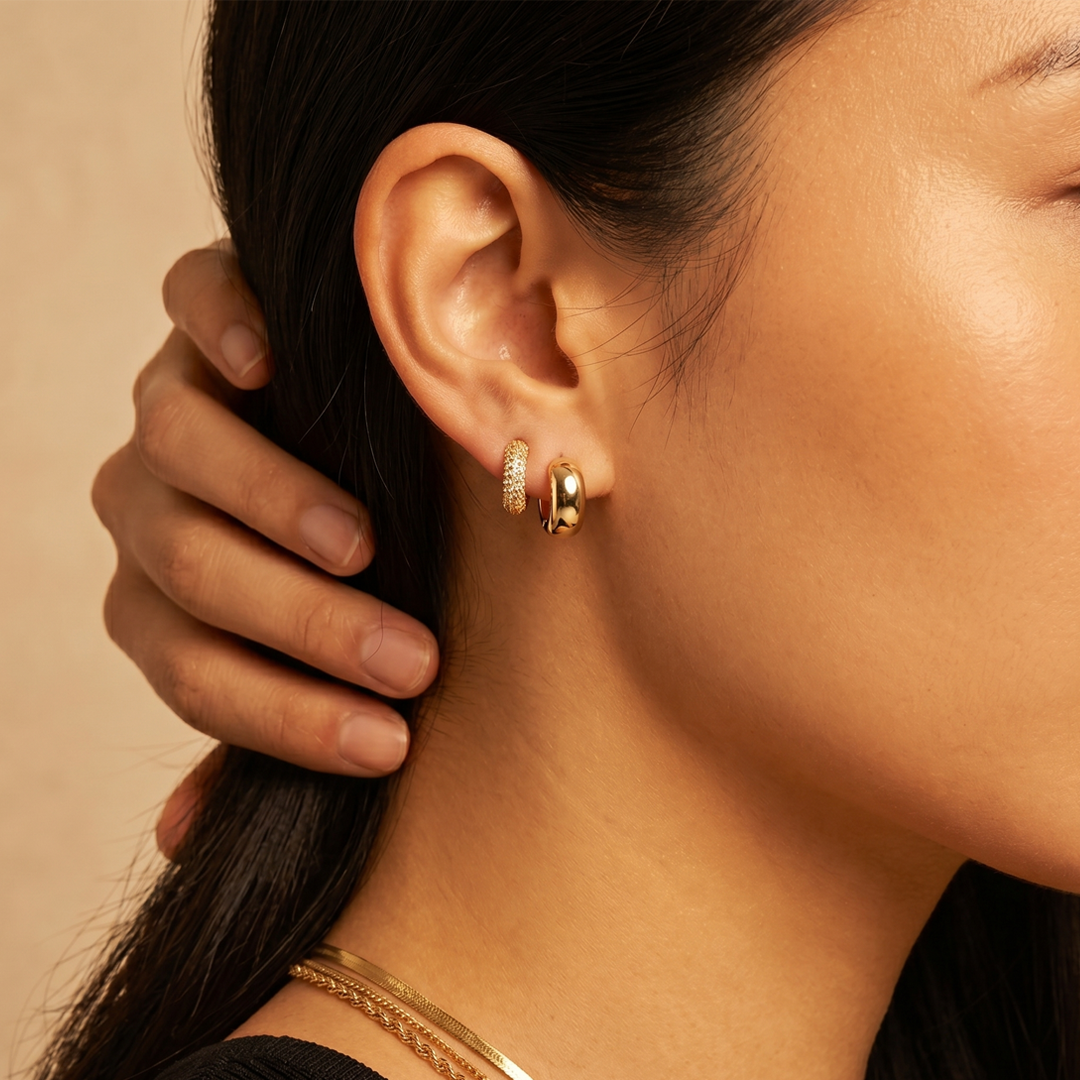 Crest Pavé Hoops