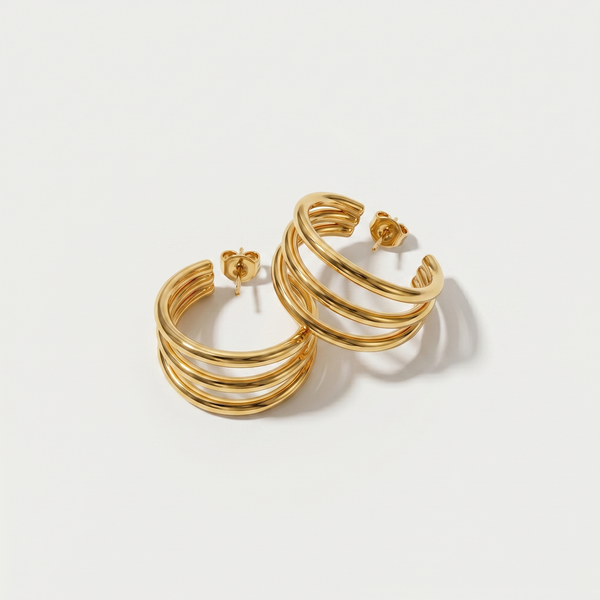 Triple Hoop Earrings