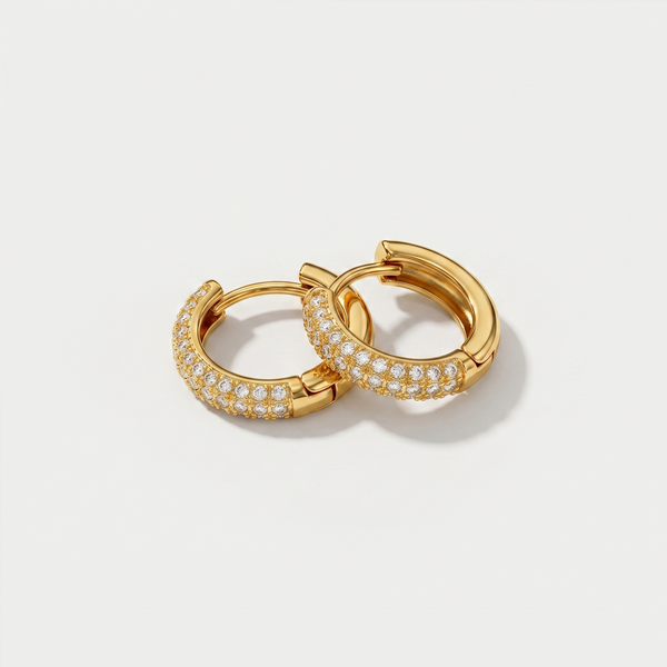 Crest Pavé Hoops