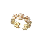 Sakura Charm Stackable Rings