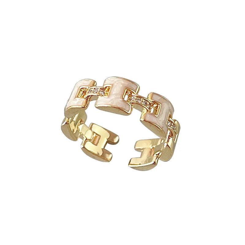 Sakura Charm Stackable Rings