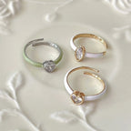 Sakura Charm Stackable Rings