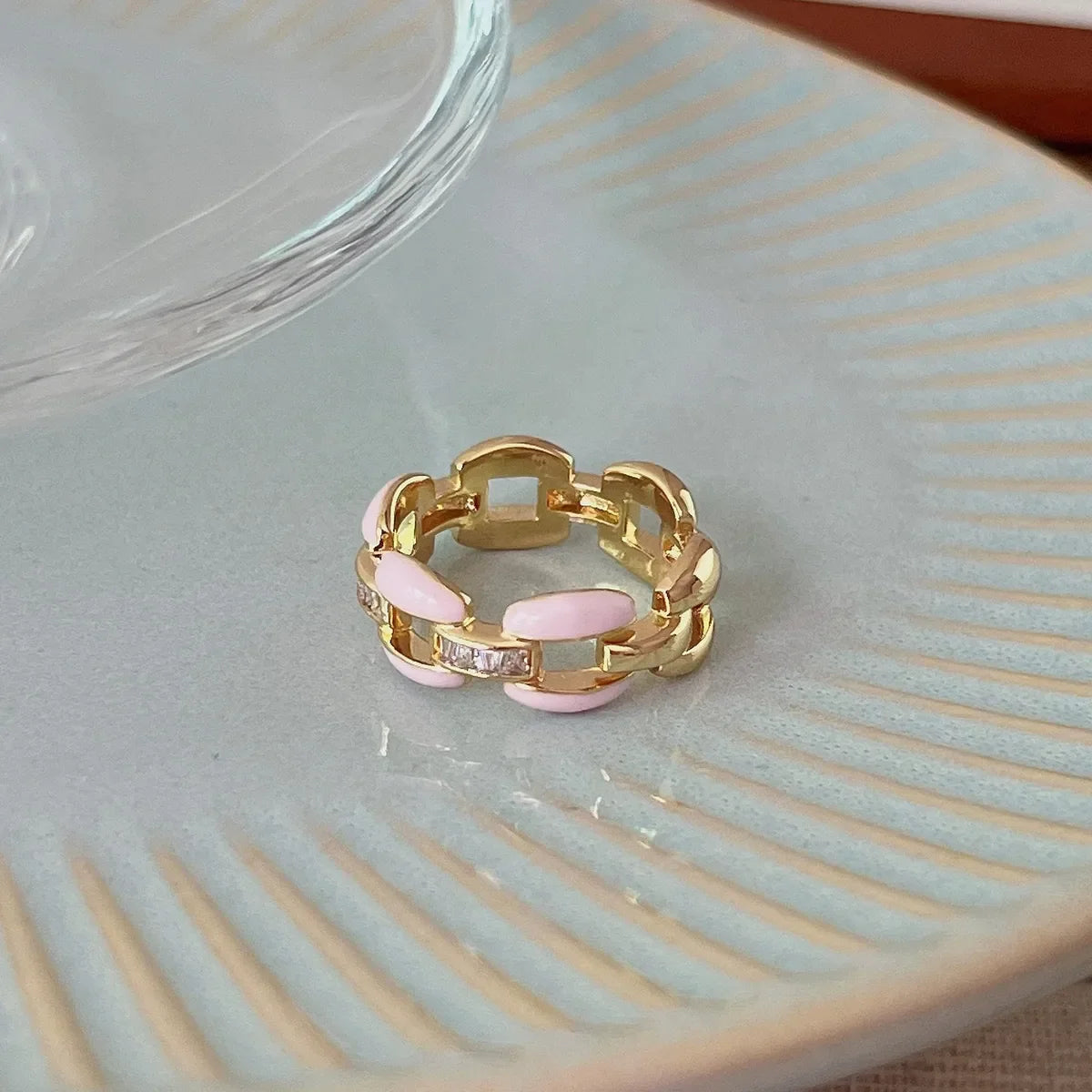 Sakura Charm Stackable Rings