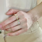 Sakura Charm Stackable Rings