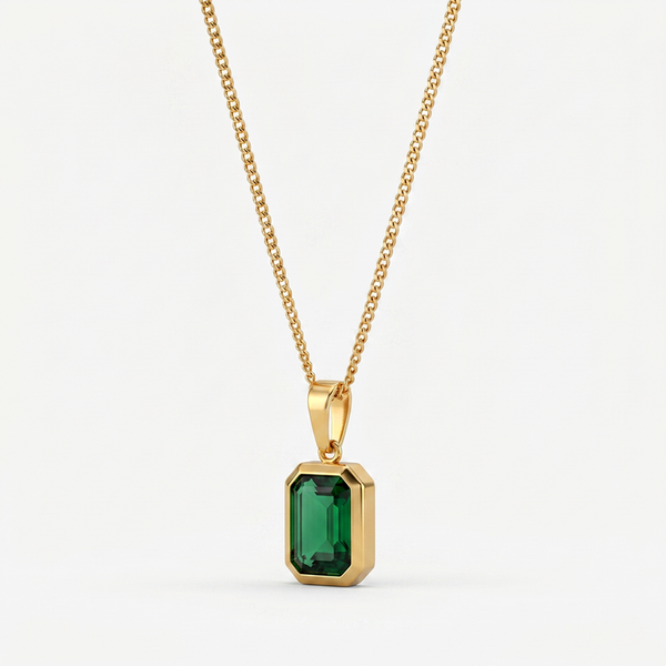 The Serene Emerald Pendant
