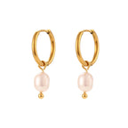 Heian Pearl Earrings Plated in 18K Gold