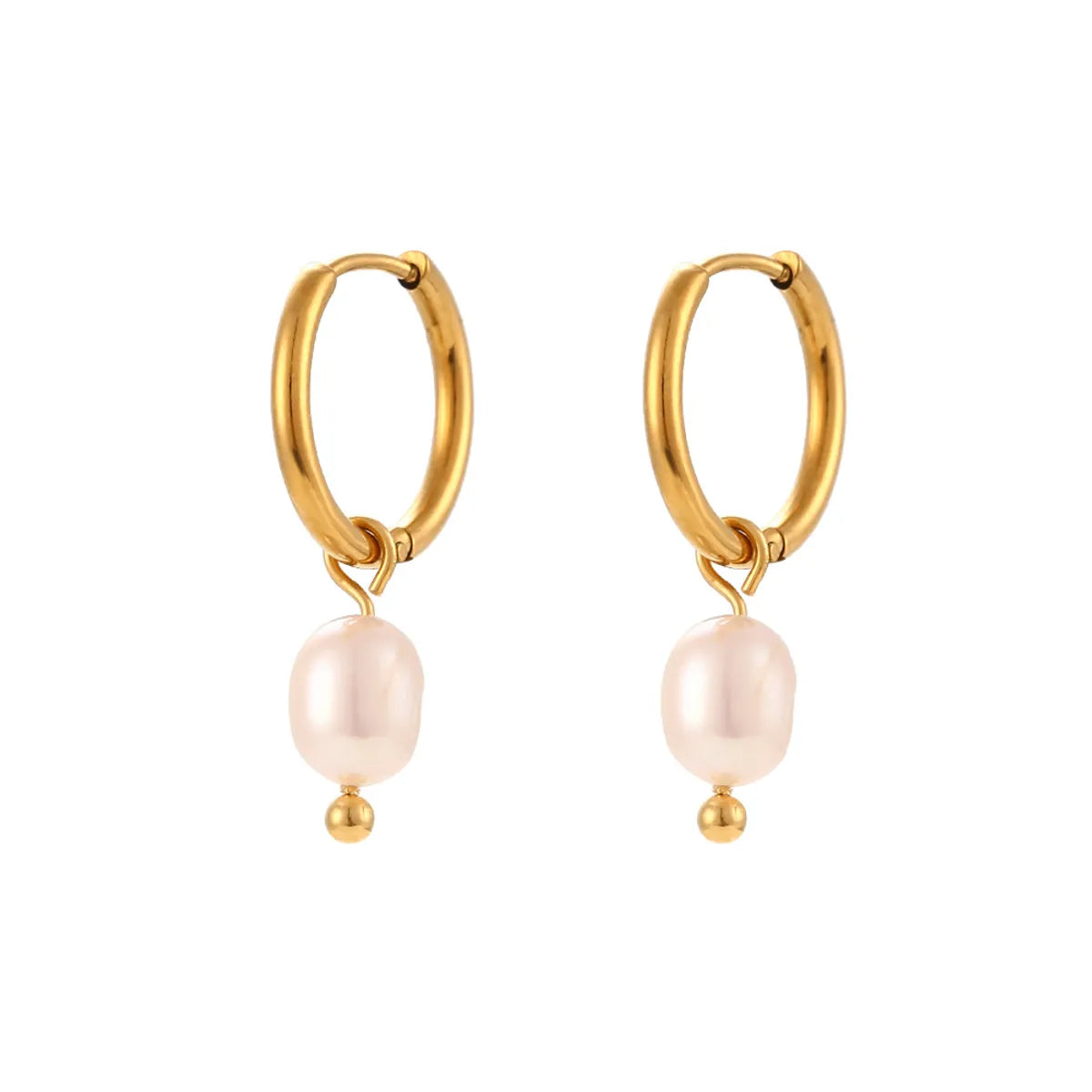 Heian Pearl Earrings Plated in 18K Gold