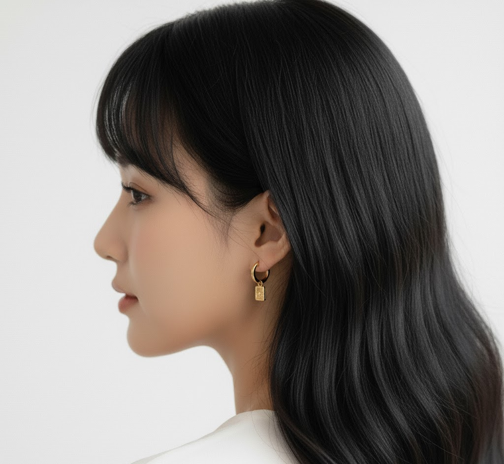 Miyabi Star Hoops Plated in 18K Gold