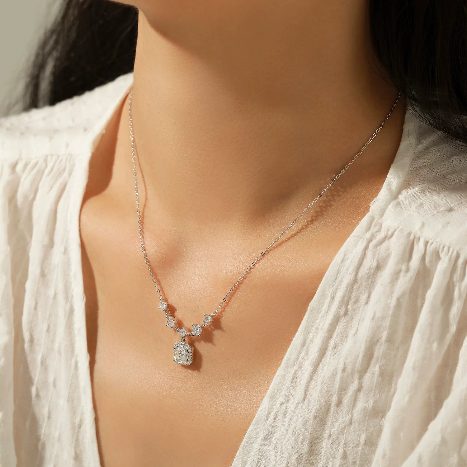 Serenity Necklace in Sterling Silver