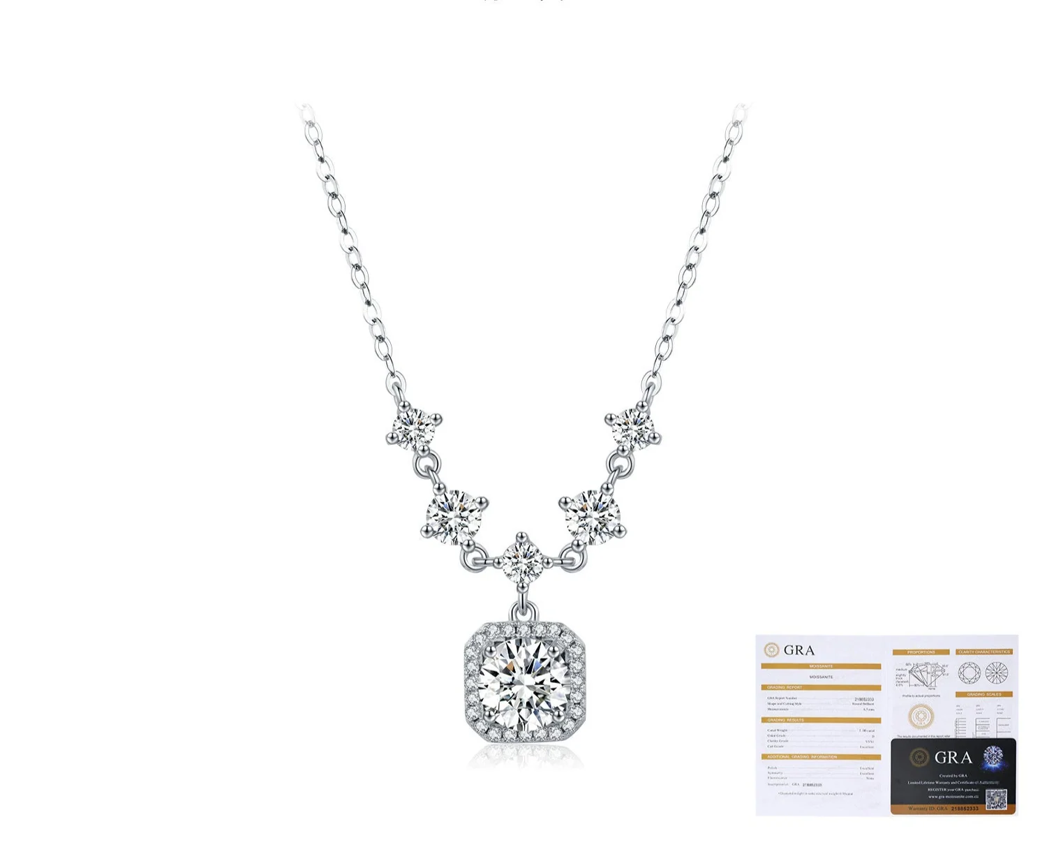 Serenity Necklace in Sterling Silver