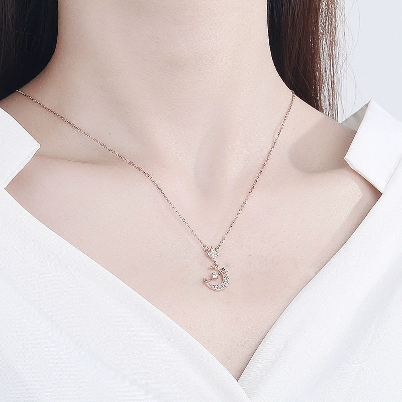 Seoul Lunar Pendant In Sterling Silver