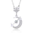Seoul Lunar Pendant In Sterling Silver
