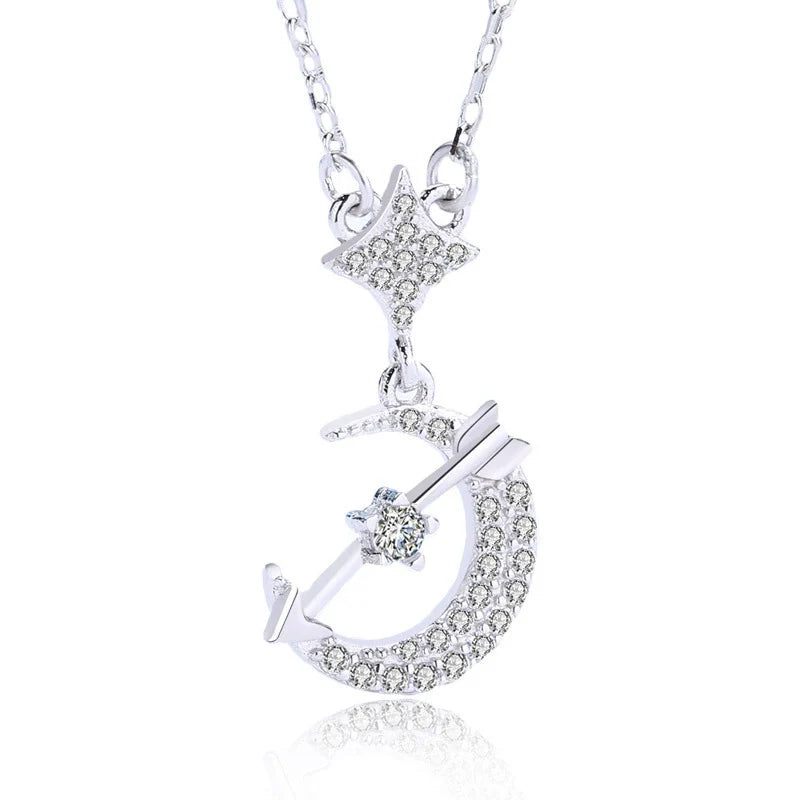 Seoul Lunar Pendant In Sterling Silver