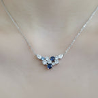 Seoul Ocean Drift Cluster Necklace in Sterling Silver